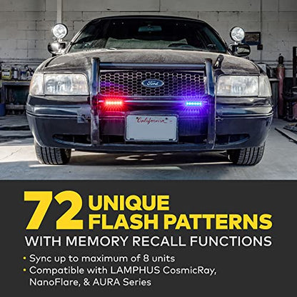 LAMPHUS PlanarFlash Red White LED Police Grill Strobe Warning Light, Trucks - color: Red / White, size: 1 Pack