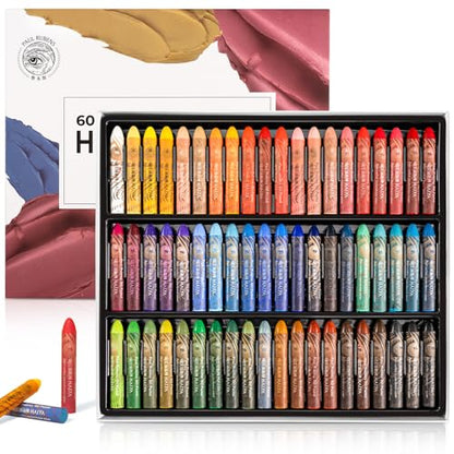 Paul Rubens Oil Pastels, 60 Colors Oil Pastels for Artists and Beginners - color: 60 Colors