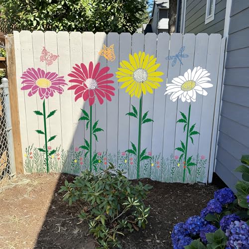 Large Flower Stencils for Painting Flower Stencils for Walls - style: Daisy Coneflower