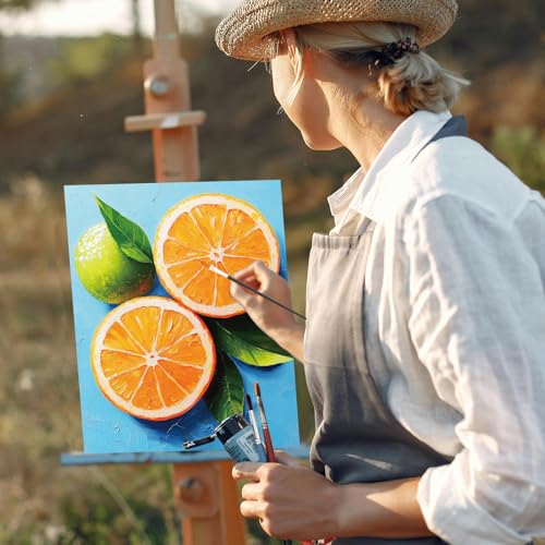 Cholemy 36 Pcs Paint and Sip Kit Gift for Adults 8''x10'',Colorful Fruits - style: Colorful Fruits