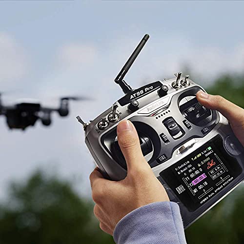Radiolink AT9S Pro 10/12 Channels 2.4G RC Radio Transmitter and Receiver R9DS Long Range for FPV Racing Drone/Quad/Fixed Wing and More (Mode 2 Left Hand)