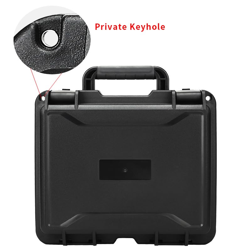 14in Heavy Duty Hard Case with DIY Customizable Foam Insert (13 x 9.8 x 6.3in Interior) - size: 14.3 x 12.2 x 6.9in