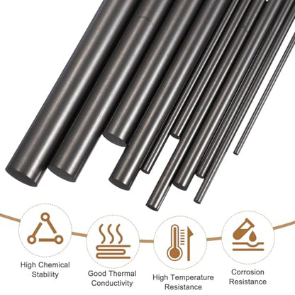 PATIKIL Graphite Stir Rod, 0.16" Diameter 7.5" Length Stirring Rod Graphite Sticks for Graphite Crucible Ingot Melting Casting, Pack of 1 - size: 0.16" Diameter 7.5" Length