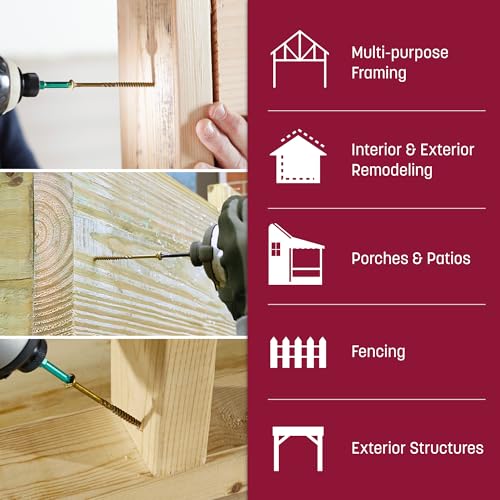 GRK Fasteners R4™ #9 x 3-1/8" Multi-Purpose Framing Screws, 425 PCS - size: #9x3-1/8" 425 count
