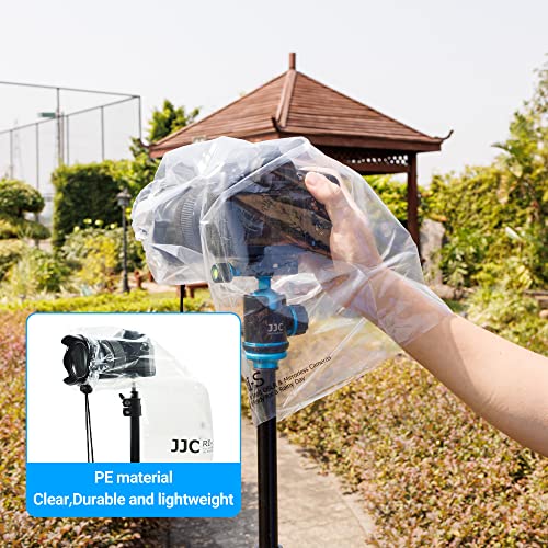2Pack Camera Rain Cover Clear Waterproof Sleeve for Camera w Lens up to 11" - color: (2Pack)for Most Camera
