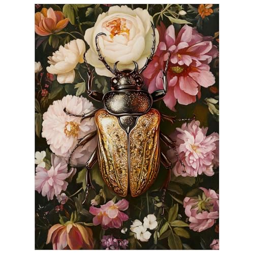 Bettle Paint by Numbers Kit for Adults, 16x20 inch - color: Beetle