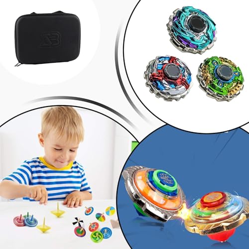 Gyro Compartment Case, Portable Organizer for Competition with Padded Interior, Durable Fabric Material Details with Shockproof Function, Lightweight Unique Selling Points, Home Practice Outdoor 11in