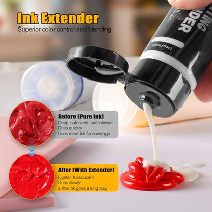 Bobblebro Linocut Kit for Printmaking, Stamp Making Kit with 4 Color Ink - color: 4 colors