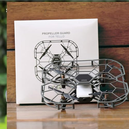 All-in-One Propeller Guard for DJI Tello/Tello EDU, Square Anti-Collision Cage Removable Drone Cover, Lightweight Blade Protector with Enhanced Shock Absorption