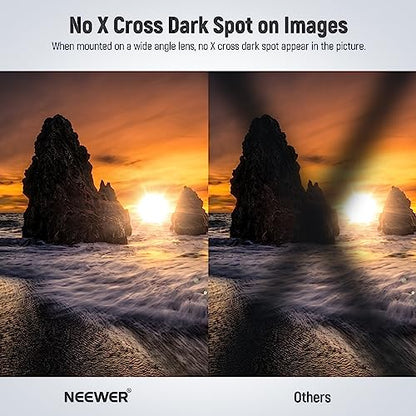 NEEWER 62mm HD Variable ND Filter ND2-ND32 (1-5 Stops) No X Cross/Optical Glass/30 Layer Nano Coated/Ultra Slim Aluminum Alloy Frame/Water Repellent/Anti Scratch Adjustable Neutral Density Filter - size: 62mm, style: HD ND2-ND32