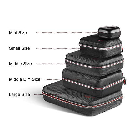 HSU Small Case for GoPro Hero 13/12/11/10/9/8/7/6/5 Black (Small Size Red) - color: Red