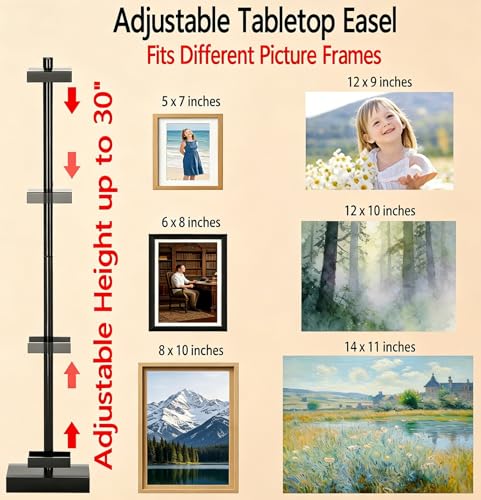 30''Adjustable Tabletop Easel Stand, Picture Frame & Sign Display Stand (30 inch)