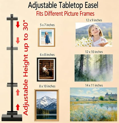 30''Adjustable Tabletop Easel Stand, Picture Frame & Sign Display Stand (30 inch)