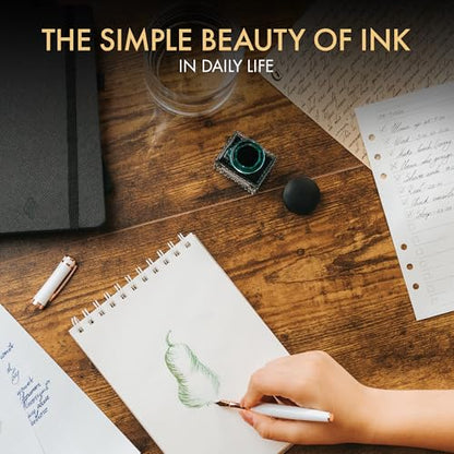 Wordsworth & Black Fountain Pen Ink Bottle, 30ml, Green, Smooth - color: Green