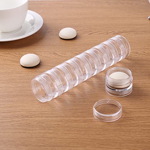 Mini Ink Blending Brushes Tools 2 Handle with 42 Refills Replacement Round Foams and 20 Plastic Storage Cases Stackable Jars Set for Scrapbooking Painting Art Supplies Tool Craft Cardmaking Drawing - color: 2 Handle+42 Domed Foam+20 Stackable Jars