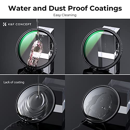 K&F CONCEPT 37mm Variable ND Filter ND2-ND32 (1-5 Stops) No X Cross - size: 37mm