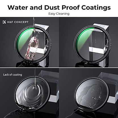 K&F CONCEPT 37mm Variable ND Filter ND2-ND32 (1-5 Stops) No X Cross - size: 37mm