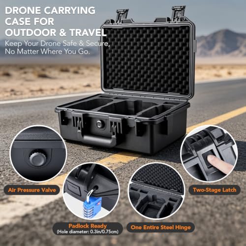 Lykus Titan MM510 Waterproof Hard Case for DJI Mini 5 Pro and RC2/RC-N3