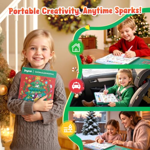 JoyCat Paint with Water Coloring Books for Toddlers (Christmas) - style: Christmas