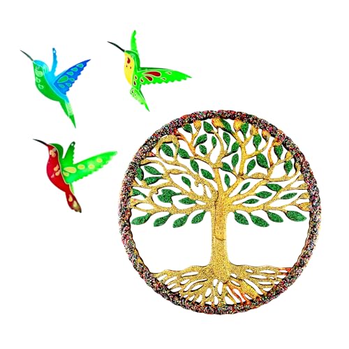 Tree of Life Hummingbird Wall Hanging Epoxy Resin Silicone Mold5918+7072