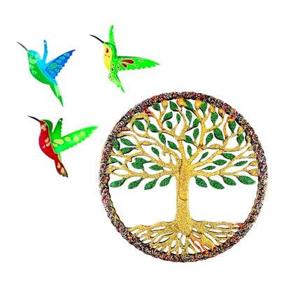Tree of Life Hummingbird Wall Hanging Epoxy Resin Silicone Mold5918+7072