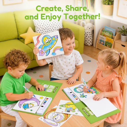 JoyCat Paint with Water Coloring Books for Toddlers (Space) - style: Space