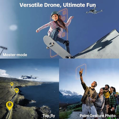 4K Drone with Camera, 84 Min Flight Time, 3 Batteries, Brushless Motor Quadcopter with 2650 ft Control Range, Auto Hover, Follow Me for Beginners
