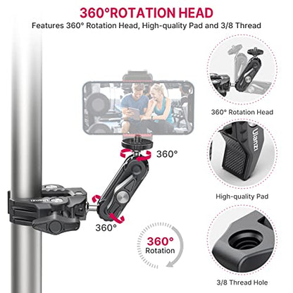 ULANZI Super Clamp Camera Clamp Mount Monitor 360° Ballhead MagicArm Double - size: Phone Mount Kit
