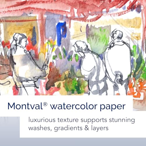 Canson Montval Watercolor Paper Block, 6x9 in - size: 6" x 9"