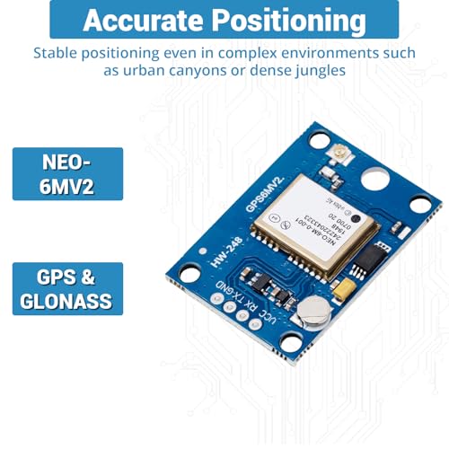 4-Pack GY-NEO6MV2 NEO-6M GPS Module, Ceramic Antenna