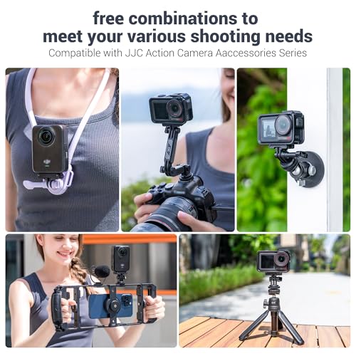 JJC Cold Shoe Mount Adapter for DJI Osmo Action 5 Pro 4 3,Stable Mounting - color: Hot Shoe/Cold Shoe Adapter