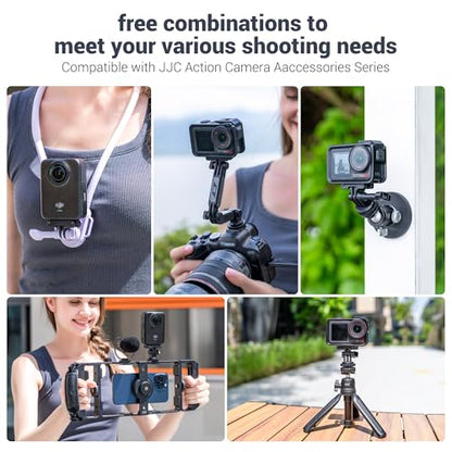 JJC Cold Shoe Mount Adapter for DJI Osmo Action 5 Pro 4 3,Stable Mounting - color: Hot Shoe/Cold Shoe Adapter