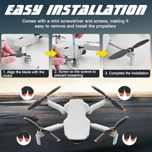 x xotic tech Propellers Replacement Low-Noise and Quick-Release 4726 Blades Props Propeller Guard Protector Compatible with DJI Mini 2 SE/Mini SE/Mini 2/Mini 4k Drone(20PCS)