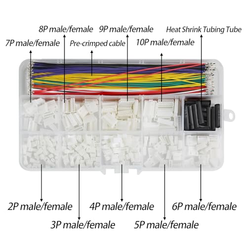 JST MX1.25mm Pre-Crimped Wire Kit 2-10P Male Female 28AWG