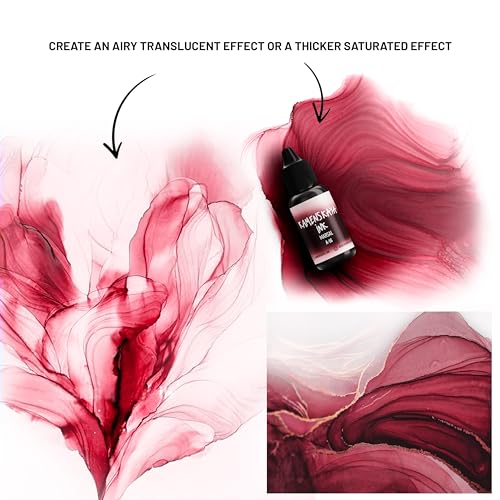 Kamenskaya Alcohol Ink Set with Alcohol Ink Paper