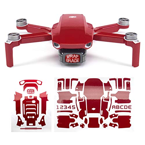 Wrapgrade Skin Compatible with DJI Mavic Mini & Mini 2 SE & Mini 4K(Japan RED) - color: JAPAN RED