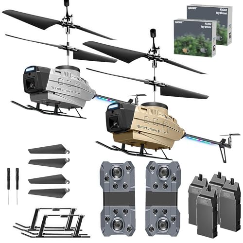 New Shape Drone with 720p Camera, 3 Speed Mode Drone, 2 Batteries, Active Obstacle Avoidance, One Key Take Off/Landing. (Gray - 2batteries)