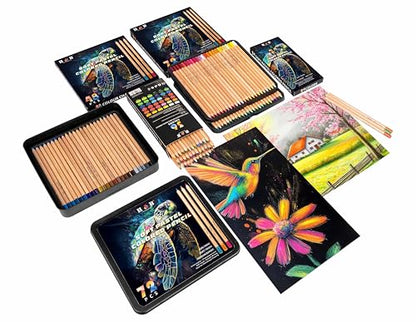 H & B 48 Soft Chalk Pastel Pencils for Artists & Adults - size: 1 Count (Pack of 48)