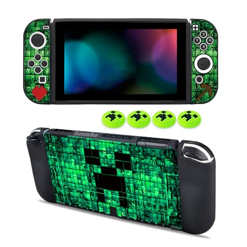 Protective Case for Nintendo Switch OLED, Switch OLED Case & Thumb Grips - size: For Switch OLED 2021 7.0 Inch
