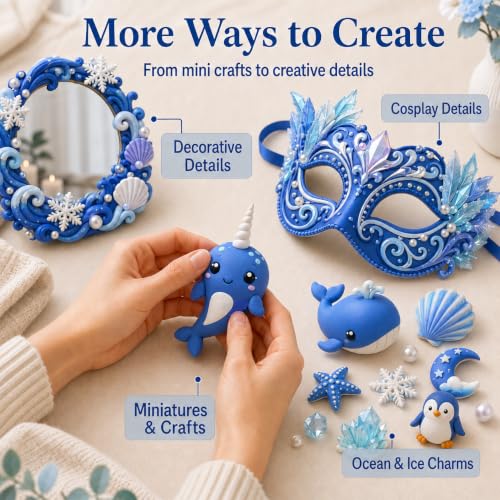 Blue Air Dry Foam Clay 100g/3.5oz, Soft & Easy to Mold - color: Blue