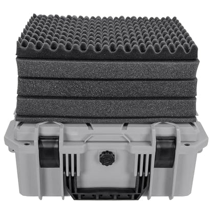 Eylar 18" Intact Series Hard Camera Case, Lightweight and Durable Stacker Design with Foam (Gray) - color: Gray
