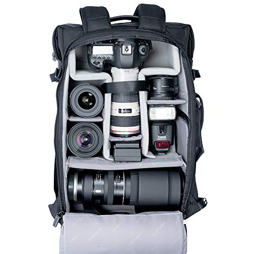 VANGUARD VEO SELECT49 BK Backpack/Shoulder Bag for DSLR, Mirrorless/CSC Camera or Drone, Black - style: Veoselect49bk Backpack, Black
