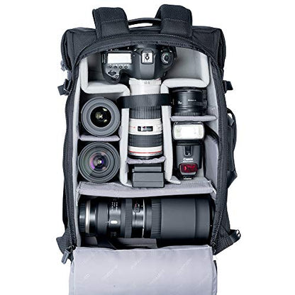 VANGUARD VEO SELECT49 BK Backpack/Shoulder Bag for DSLR, Mirrorless/CSC Camera or Drone, Black - style: Veoselect49bk Backpack, Black
