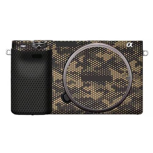 Camera Cover Skin Sticker for Sony A6400 A6300 Camera Protector Film Skin Anti-Scratch Protective Decoration and Wear Resistance(Mamba Gold) - color: Mamba Gold