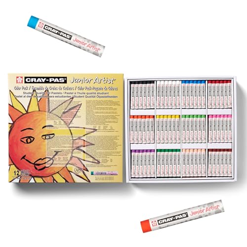 SAKURA Cray-Pas Junior Artist Oil Pastel Set, 432 Pieces, for Classrooms - style: Colorpack 432 Pc