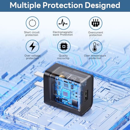 5V 2A Power Adapter, 10W USB Charger, with Type-C and Micro USB Cables, Compatible with Kindle eReaders, Samsung Galaxy Android Phones, Samsung Solar TV Remote, Fire HD Tablet, Speakers and More.