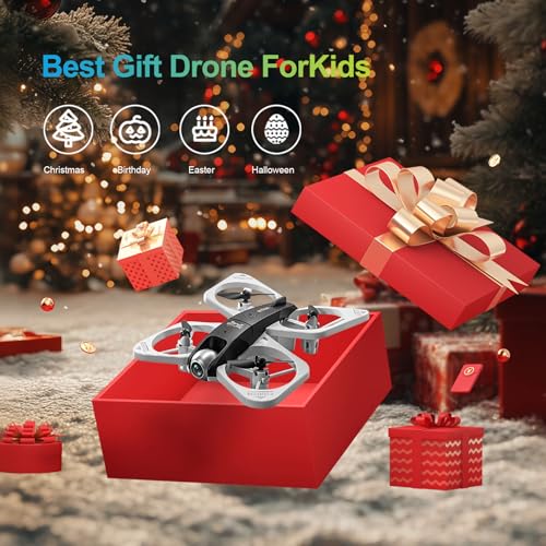 S3 WiFi FPV 6-Axis Gyro & 360° Flip Drone with 480P HD Camera for Beginners (White)