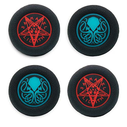 Soft Rubber Silicone Printing Thumb Grip Cover x 4 for PS5, PS4, Xbox Series X/S, Xbox One, Switch PRO Controller(Unspeakable Pack)