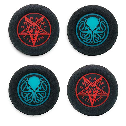 Soft Rubber Silicone Printing Thumb Grip Cover x 4 for PS5, PS4, Xbox Series X/S, Xbox One, Switch PRO Controller(Unspeakable Pack)