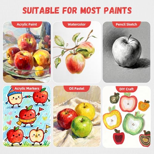 Simetufy 24 Pcs 11x14Inch Flat Canvas Boards for Painting, Art Panels - size: 11"x14"